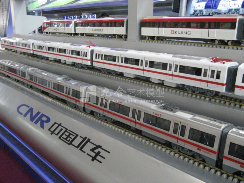 大比例動車組、飛機沙盤模型